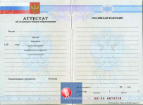 Аттестат 9 классов 2007-2010